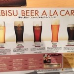 YEBISU BAR - ビールメニュー