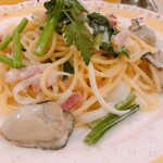 Pasta - 牡蠣のクリームスパゲッティ
