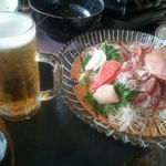 紋別プリンスホテル - 43 活毛ガニ姿造り&刺し盛り