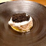 蓬左茶寮 - くず麺 ストラッチャテッラチーズ キャビア