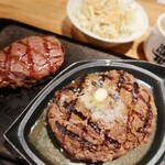 ステーキ屋 松 - ハンバーグ&熟成リブロース(100g)コンボ