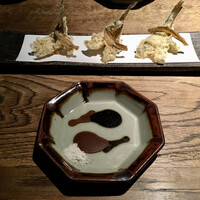 蕎麦懐石 無庵 - 浜名湖産 鯊の天ぷら