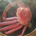 紋別プリンスホテル - 60 【料理後】活ズワイガニ セイロ蒸し(別注 2,700円)