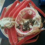 紋別プリンスホテル - 61 活ズワイガニ セイロ蒸し (料理後) (別注 2,700円)