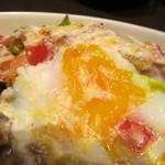Igokochi Shubou Gara - 温泉卵で　ますます美味しく