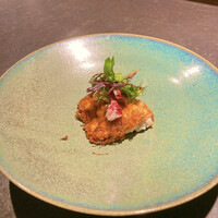 十皿 - タラ白子のカダイフ焼き　焦がしアンチョビソース