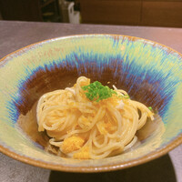 十皿 - 黄ニラとカラスミのスパゲッティ