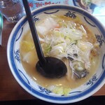 北海道らーめん奥原流 久楽 - 野菜ラーメン（塩）