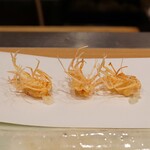 天ぷら 蕎楽亭 - 才巻海老の脚