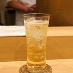 天ぷら 蕎楽亭 - 竹鶴１７年のダブルのハイボール