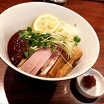 RAMEN GOTTSU - 燻製油そば+ミニ辛肉玉