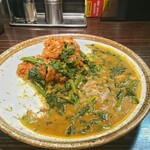 ＣｏＣｏ壱番屋 - 手仕込ヒレカツカレープラスほうれん草［¥1195］