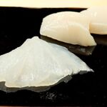 日本橋蛎殻町 すぎた - かわはぎと帆立