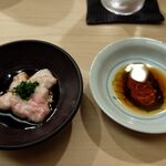 日本橋蛎殻町 すぎた - この肝醤油がまた旨い