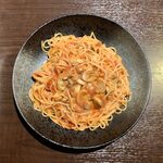 イタリア食堂 - あさりトマトのスパゲッティ ¥780 ＋ 大盛り ¥100