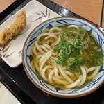 丸亀製麺 - かけうどん＆かしわ天