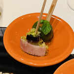 ナベノ-イズム - ・L’Amuse-bouche
      　アントナン風グリーンオリーヴのマリネ