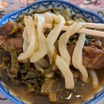 Pinpin Shokudou - 酸菜排骨面の麺