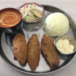 インディアンレストラン マハトマ - 白身魚フライ定食