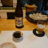 Uruka - お通しのもずく酢とオリオン瓶ビール(20-12)