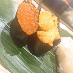 すし亭 - うに、いくら