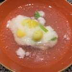 和み処 男山 - 「鯛の蕪蒸し」も柚子が入っていましたが、美味しく食べられましたヽ(*⌒▽⌒*)ﾉ