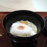 菊鮨 - ＊白子様は軽く振り塩をして焼かれ、渡り蟹の餡がかけられています。 クリーミーでとても美味しい、、渡り蟹入りの餡は白子様のお味を邪魔しない優しい味わい。