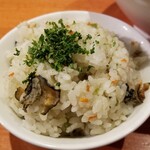 麺屋 六感堂 - 牡蠣と生姜のピラフ風炊き込みご飯