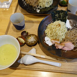 飯田商店 - つけ麺塩味（1800円）＋お出汁割（200円）