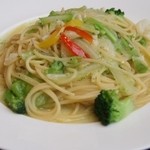 うさぎ亭 - 旬野菜のペペロンチーノ「上品だけと力強い味。野菜くたくたで美味しい！」