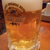 もつやき　ぺーちゃ - ドリンク写真:生ビール中は一番搾り500円