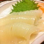 居酒屋 ココ - イカ刺定食のイカ（アップ：別の日）
