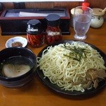 Ramemmuchuu - 辛みつけ麺　白醤油味　大盛り（700円）