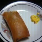 春巻きは皮がパリッとしていて香ばしい