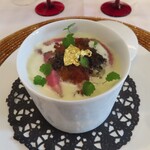 デュ・ヴァン・ハッシシ - ローストビーフとワサビアイスとビシソワーズ