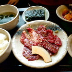 焼肉レストラン　一福 - 合せ盛りセット　2012/03