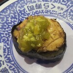 無添くら寿司 - まるごとあわび １貫(税抜)200円 (2020.12.19)