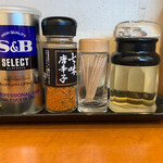 つけめんでんまる - 調味料