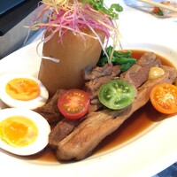 LITORANEO - 豚の角煮ランチ　ライス無しでお願いしました