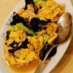 蘭苑飯店 - キクラゲと玉子の炒め物