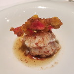 ア・ニュ ルトゥルヴェ・ヴー - ブルーオマール海老のソテー　玉蜀黍とトマトのフリットのせ　(2012/08)