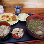 信濃 - 日替わり定食蕎麦大盛り