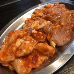 大昌園 - 牛ホル豚ホル定食！牛ホルの脂が甘い！