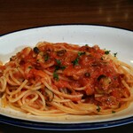 俺のイタリアン - サザエのトマトソーススパゲティ 1000円(税込)