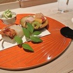 くろぎ - 【2012.8.11】鱧棒寿し　ばち子　無花果胡麻だれ掛け