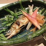くろぎ - 【2012.8.11】天然鮎塩焼き　蓼酢