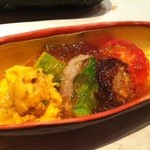 くろぎ - 【2012.8.11】夏野菜の冷やし鉢　鯛煮こごり