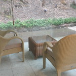 きたの風茶寮 - 露天の休憩場所