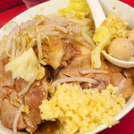 ラーメン二郎 - ラーメン小＋ニンニク多め＋ショウガ半分