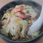 共栄軒 - ちゃんぽん並 ８００円 蒸し麺使用の戸畑ちゃんぽんだ！